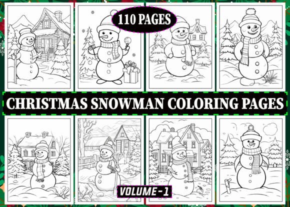 105 Christmas Snowman Coloring Pages