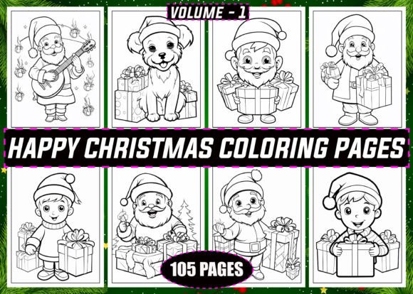 105 Happy Christmas Coloring Pages Kids