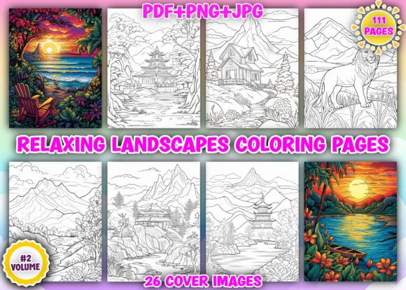 111 Relaxing Landscapes Coloring Pages: A Strategic Resource for Creativity and Business