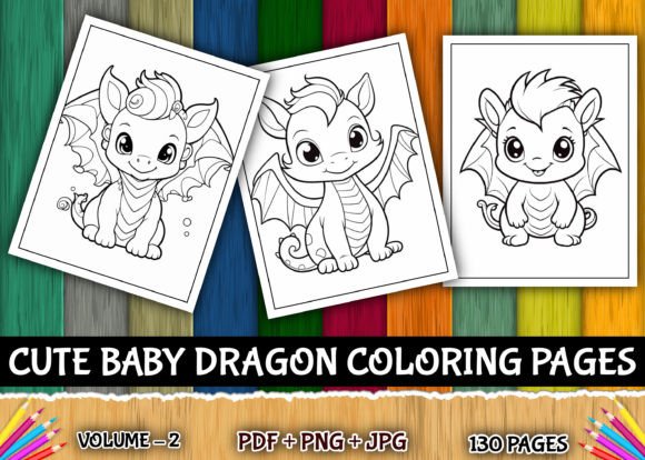 130 Cute Dragon Coloring Pages for Kids