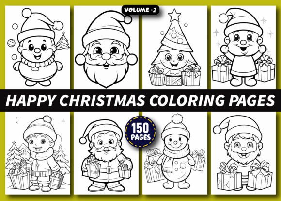 150 Happy Christmas Coloring Pages: A Comprehensive Resource for Creative Expression