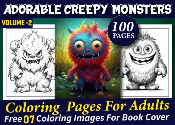 Adorable Creepy Monsters Coloring Pages: A Unique Creative Experience