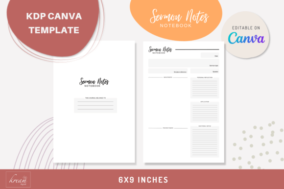 Canva KDP Sermon Notes Notebook: A Versatile Tool for Preachers and Bible Study Enthusiasts
