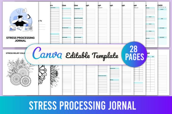 Stress Processing Journal Canva
